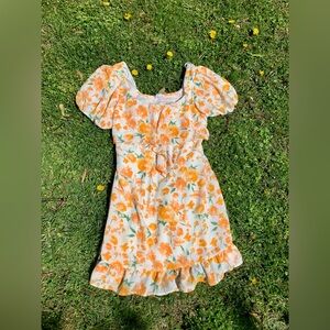 Sienna Sky orange floral dress
